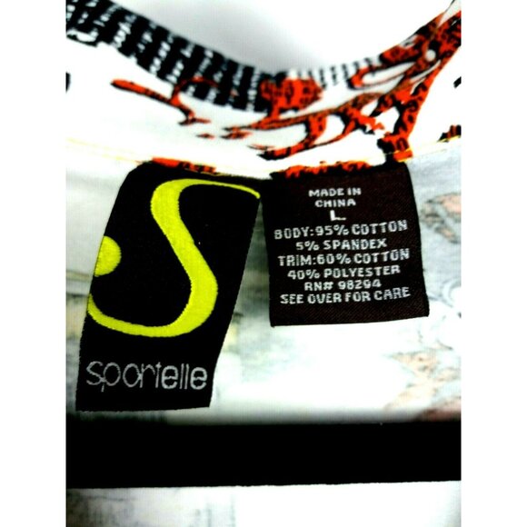 Collagecore Athleisure Abstract Yellow Jacket Women SIze Large Scenic Full Zip - Picture 8 of 9